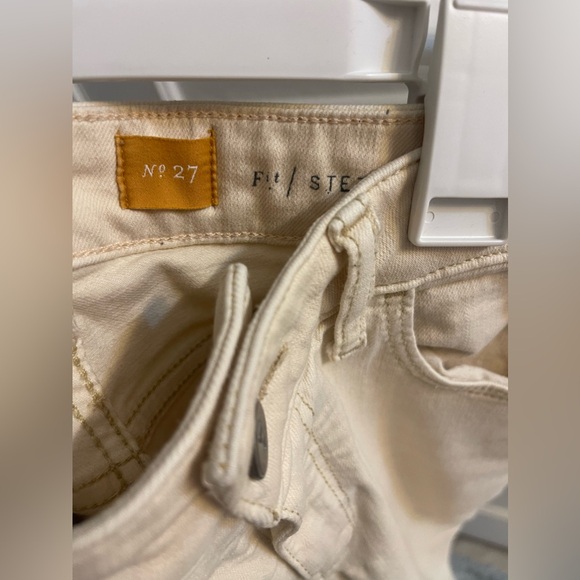 Pilco and the Letterpress Stet Ivory Jeans Women’s 27 Skinny High Waist - Picture 5 of 7